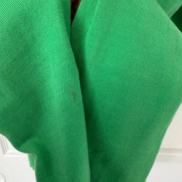 Blue Label Ralph Lauren Italian Cotton Leather Elbow Patch Cardigan Small - Picture 4 of 6